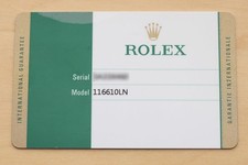 2018 CARD ROLEX MENS SUBMARINER DATE 116610LN CERAMIC 40MM BLACK STEEL WATCH 6