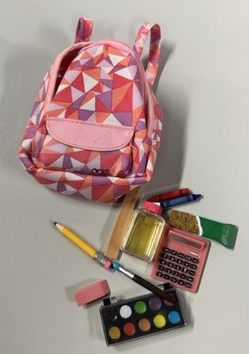 Our Generation Puppenrucksack rosa - siehe Zubehör im Bild enthalten