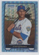 2012 Bowman Chrome Prospects Blue Wave Refractor Juan Lagares #BCP212 1g5