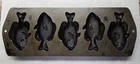 Vintage Lodge 5PP2 Fish Perch Cornbread Muffin Pan Cast Iron