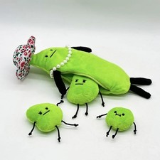 31cm Edamame Family Plush Toy Cute Cartoon Soft Doll for Kids Birthday Gift