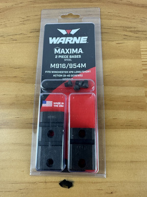 2 Piece Base Warne Maxima M916/954M Winchester XPR Long/Short Action w/8-40 New
