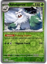 Pokemon Abomasnow Paldea Evolved 11/193 Reverse Holo Near Mint English