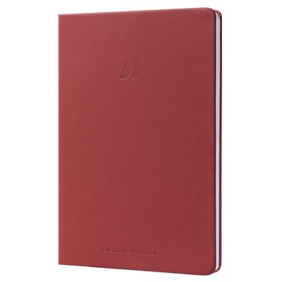 Nextnoid Hardcover Lined Notebook Journal - 120 GSM Thick Paper, A5, Burgundy