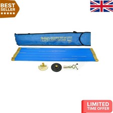 Essential Drain Rod Set for Professionals - 30 ft Blue Rods & Tools Included