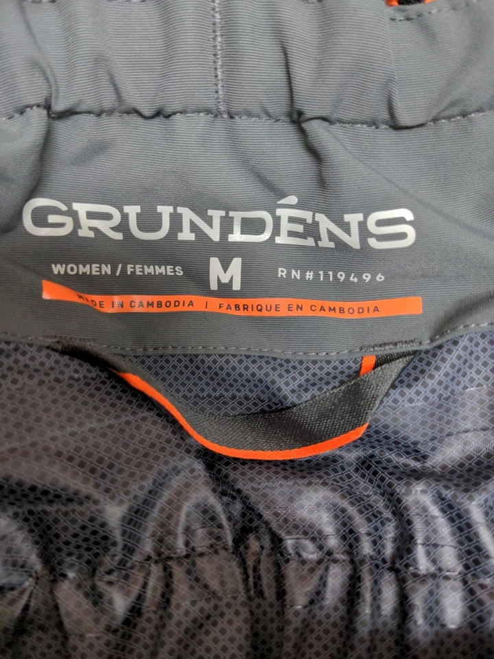 New Grundens Women's Pisces Bib Grey Sz M - Image 4 of 4