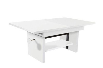 Couchtisch Bruni Weiß 150x48x65 cm Wohnzimmertisch