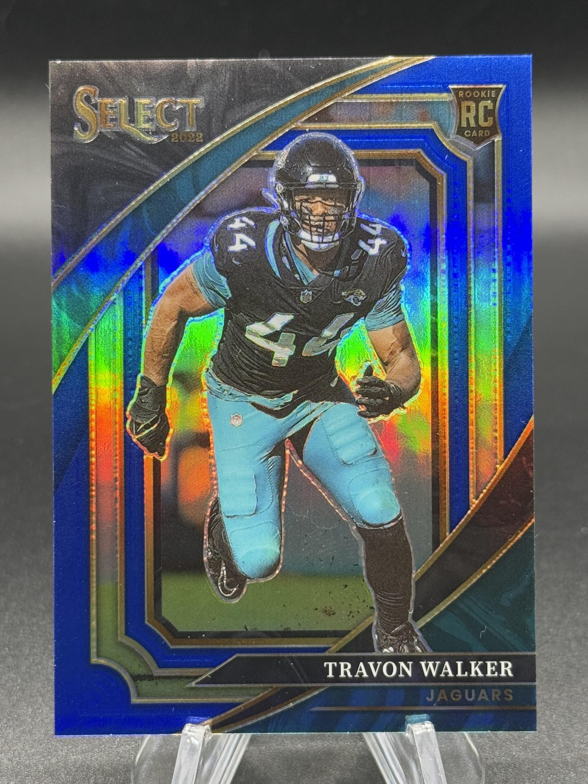 2022 Select #350 Travon Walker Blue Prizm #/99 SP RC Rookie Jacksonville Jaguars