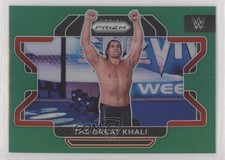 2022 Panini Prizm WWE Green Prizm The Great Khali #80 q2l