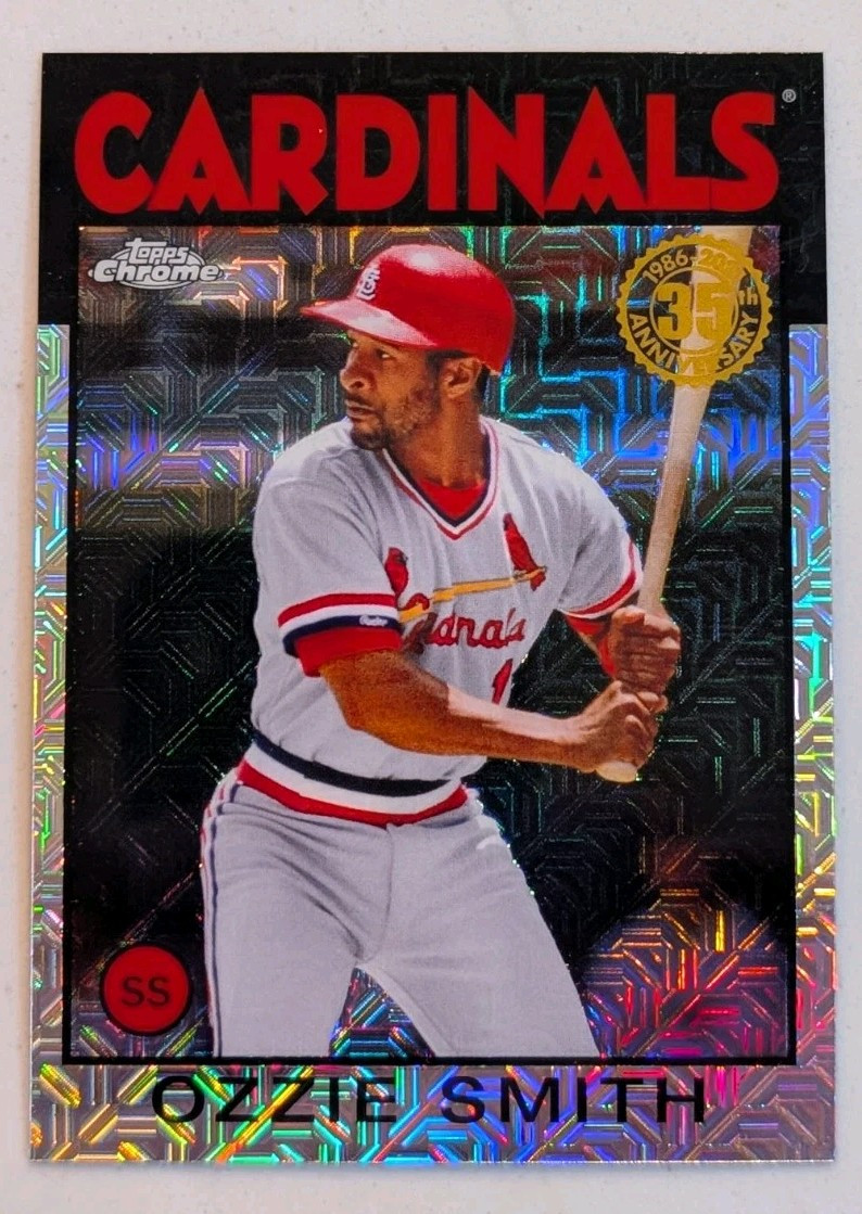 Ozzie Smith 2021 Topps 1986 Chrome Silver Pack Baseball Card 86BC-32  