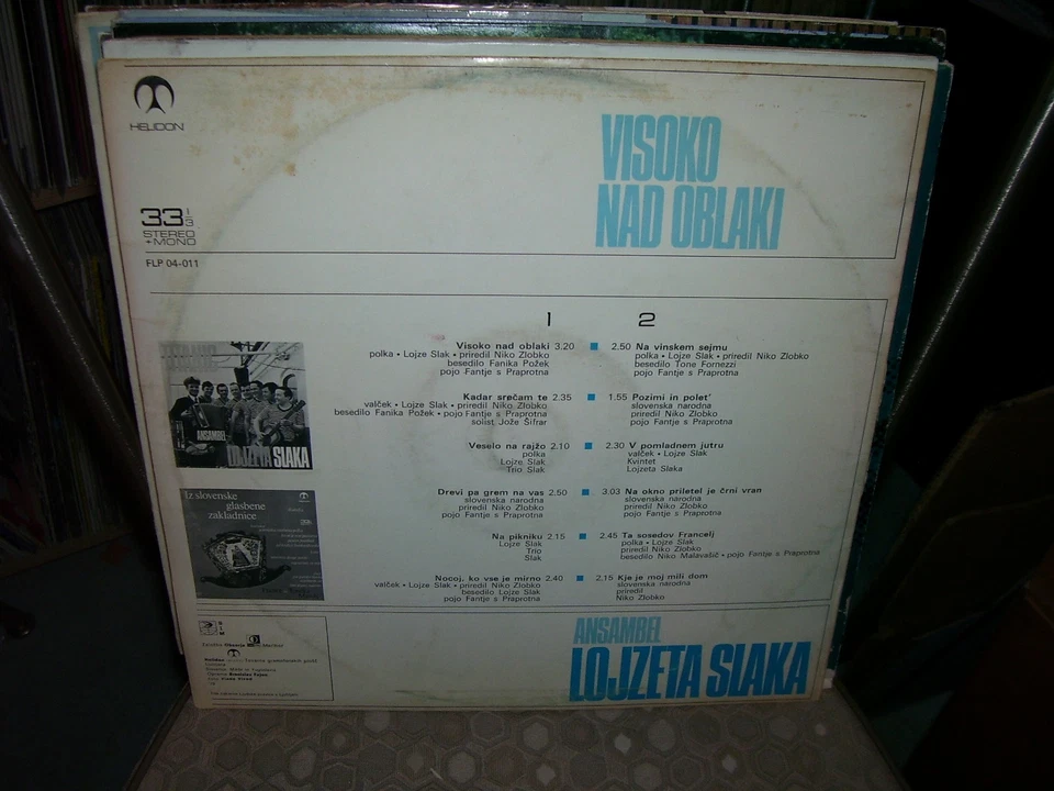 ANSAMBEL LOJZETA SLAKA, Button Box, Polka Music, Helidon # FLP 04-011 - Image 2 of 2