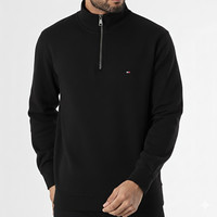 Zipped High Neck Tommy Hilfiger Mens Cotton Sweater Jumper