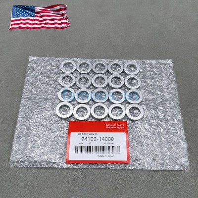 OEM 20X 14MM OIL DRAIN PLUG CRUSH WASHERS 94109-14000 FOR HONDA/ACURA USA!!