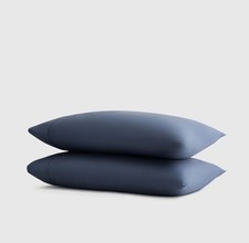 NWOT Quince Organic Cotton Sateen Nightfall King Pillowcases Set Of 2 Z1
