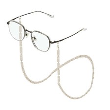 Eyeglass Chains for Women, Acrylic Eyeglass Holder Chain for Glass, White