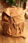 Mulholland Brothers Tan Brown Leather Backpack Rucksack
