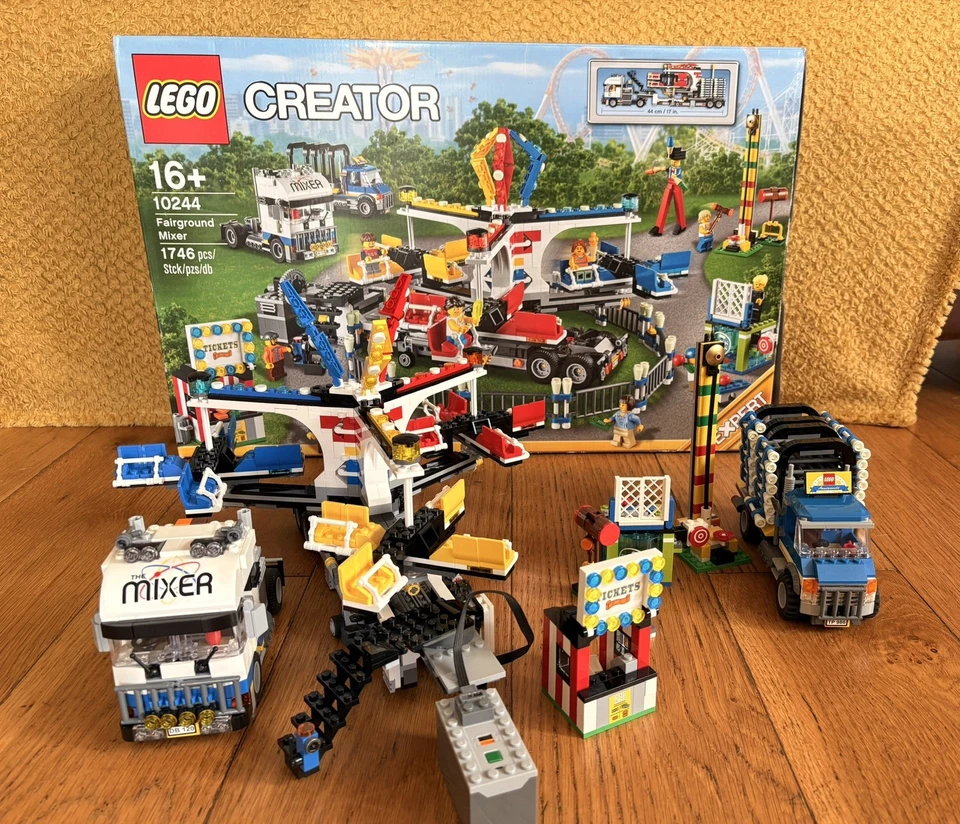 GENUINE LEGO Creator Expert Fairground Mixer 10244 & LEGO motor kit 8883/88000, photo 1 of 5