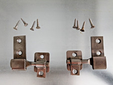 Antique Pair Of Swivel Mirror Mounting Hardware 1890 & Screws. Lot AB