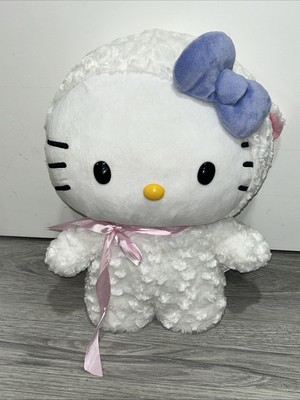 Sanrio Hello Kitty Easter Greeter 18'' White Lamb Pink Bow Purple Bow