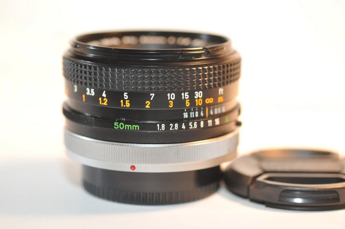 完動品※訳あり CANON NEW F-1 NEW FD 50mm F1.8 整備済完動品】CANON AE-1 PROGRAM 黒＋New FD 50mm Canon AE-1