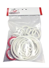 Williams Algar Pinball Machine Replacement Repair Rubber Ring Kit White