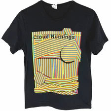 Cloud Nothings Band T Shirt Cloud Nothings Indie Rock Cleveland Ohio on Canvas M