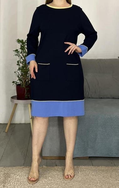 Women Laura Ashley Dress Navy Viscose 44