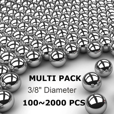 (1000 Qty) 3/8'' Inch Steel Shot Slingshot Ammo Balls - BC Precision