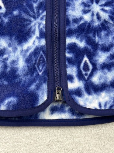 Columbia Disney Frozen Jacket Girl M 10/12 Blue White Fleece Full Zip Outdoor - Picture 6 of 10
