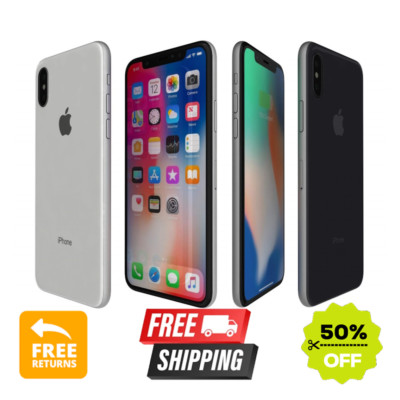 Apple iPhone X Unlocked Verizon (CDMA + GSM) iOS 64/256GB