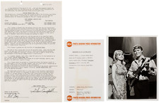 GLEN CAMPBELL SIGNED CONTRACT 1969 + GLOSSY SHINDIG! PHOTO & PRESS NOTE