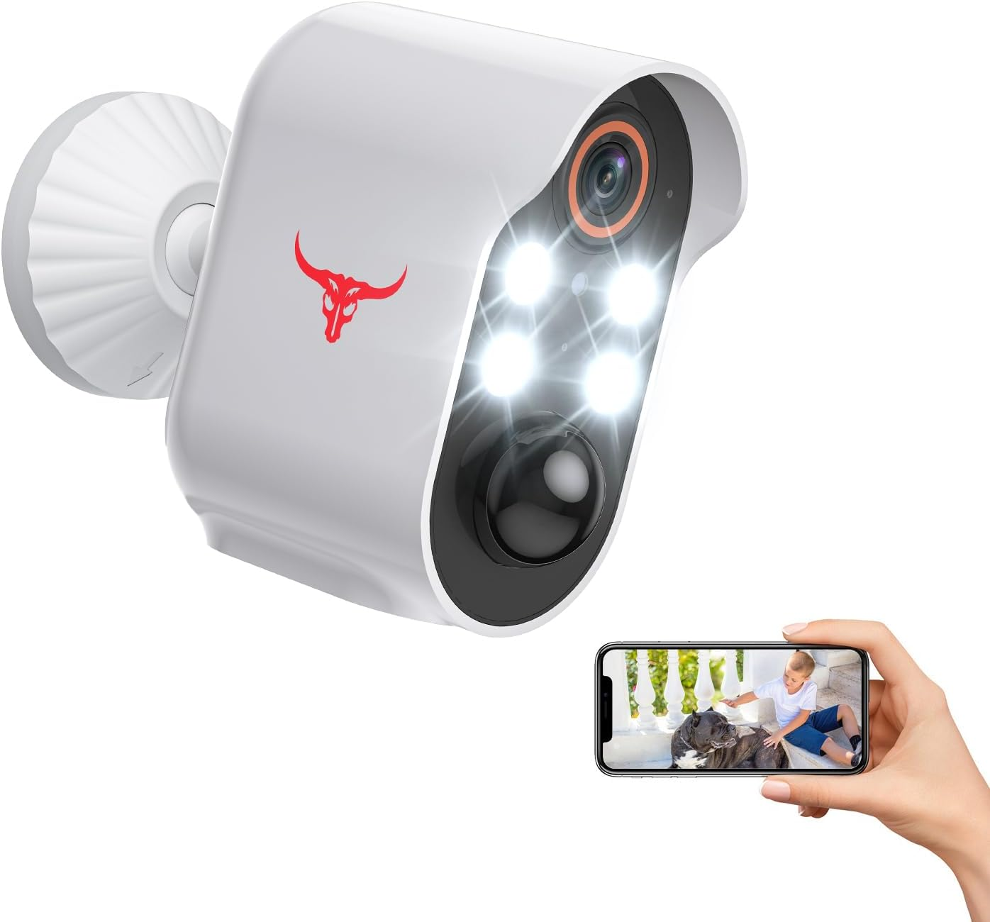 Security Cameras Wireless Outdoor, 1080P Battery Power Wifi Surveillance, Indoor