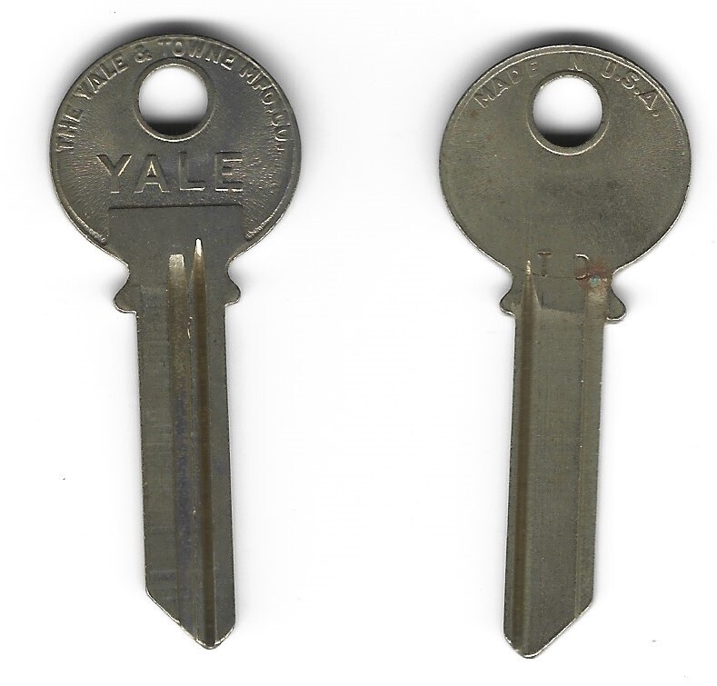 あきおDWE② Set of 2 Keys Vintage Yale Original RN11 TD same as Ilco 998TD NOS