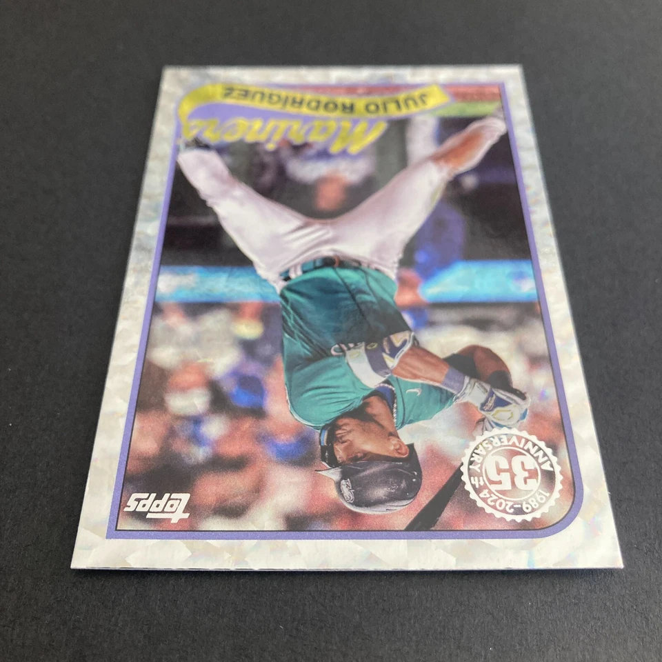 Julio Rodriguez 2024 Topps Series 2 Silver Foil 1989 89B2-9 All Star 89ASB-24 - Image 4 of 4