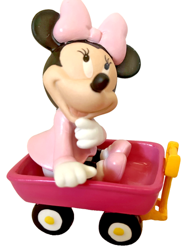 Disney's Minnie Mouse NEW/in a Pink Wagon Figure/New in Box - 第 1/6 張圖片