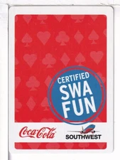 Single Airline Playing Cardi "Southwest, SWA 118 A" Chan/Mertens #, Standard