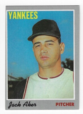 1970 Topps Set Break #43 Jack Aker- poor cut