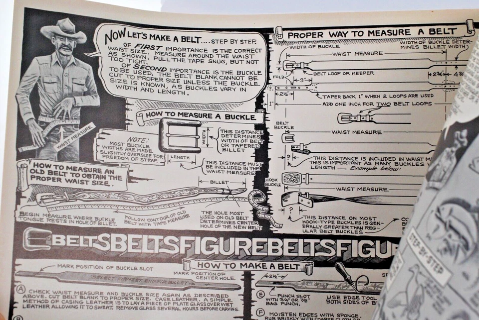 Al Stohlman Craftool 人物雕刻 1953 年皮革雕刻书 1953 年 — 第 4/4 张图片