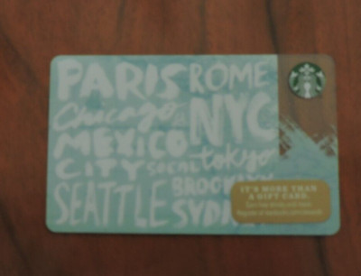 STARBUCKS USA 2014 DESTINATIONS GESCHENKKARTE 6103. SAMMLERSTÜCK OHNE WERT