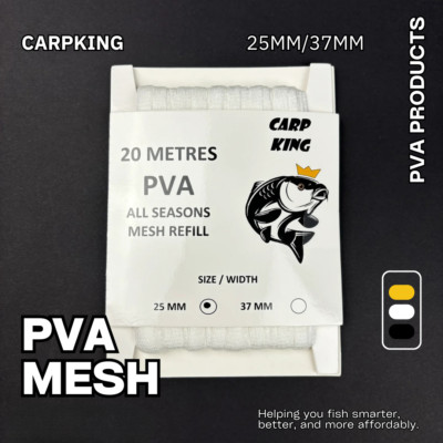 FAST MELT PVA MESH 20M BULK REFILLS 5000+ SOLD (25/37mm) BEST VALUE - CARP KING