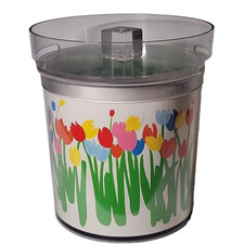 Cubo de hielo vintage Audrey St Tropez flores de tulipán primavera primavera Pascua