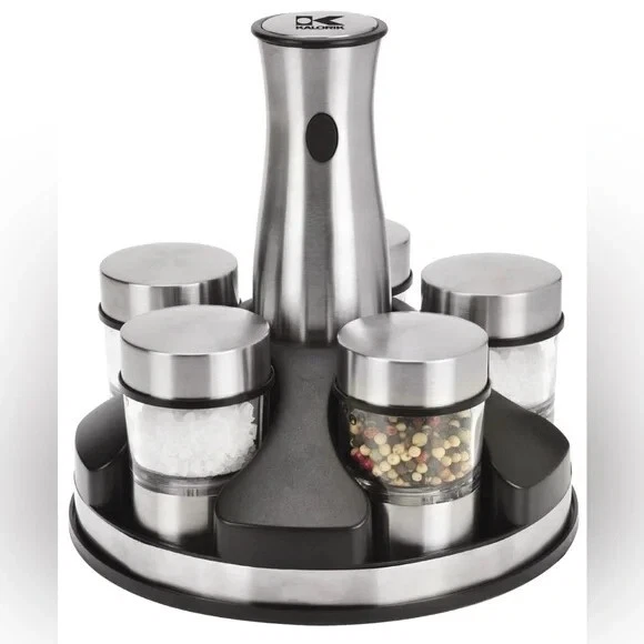 Kalorik rechargeable grinder and spice carousel