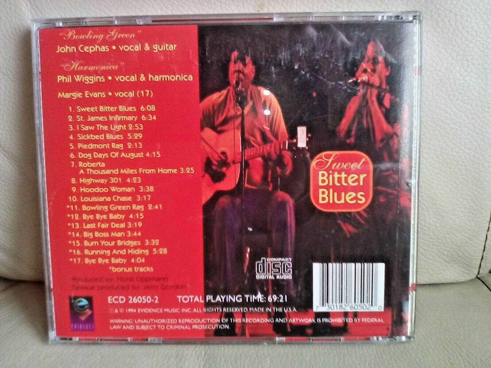 CD1 X 1CD SWEET BITTER BLUES JOHN CEPHAS & PHIL WIGGINS HARMONICA eBay
