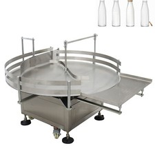 39.37in Desktop Bottle Rotary Unscrambler Collecting Machine Accumulation Table