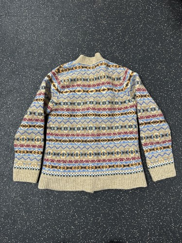 Cardigan da donna polo Ralph Lauren Azteco lavorato a mano in lana taglia media eccellente - Foto 2 di 6