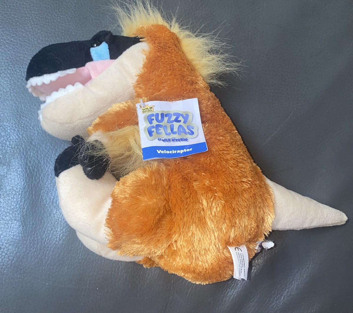 New Wild Republic Fuzzy Fellas Velociraptor 2005 Plush