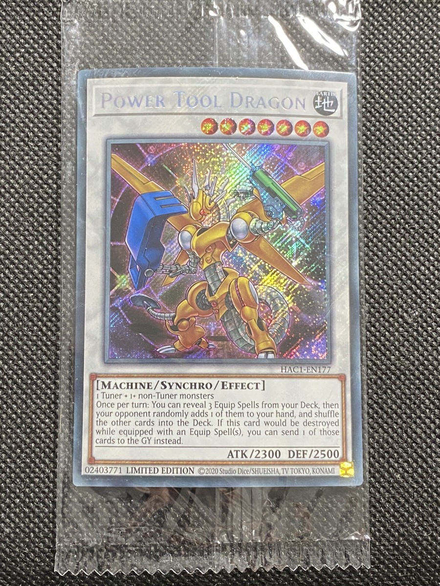 YuGiOh! - Power Tool Dragon HAC1-EN177 Secret Rare Limited Edition