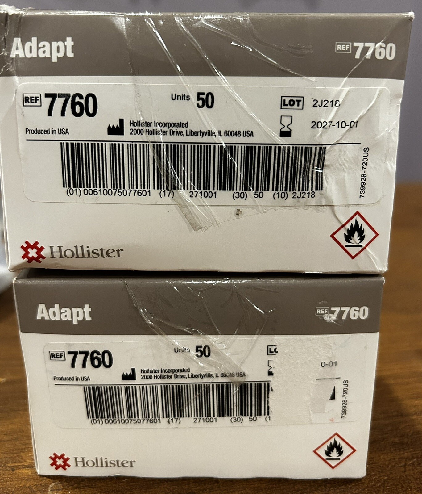 100 Hollister 7760 Adapt Universal Remover Wipes No Sting NEED SEALED