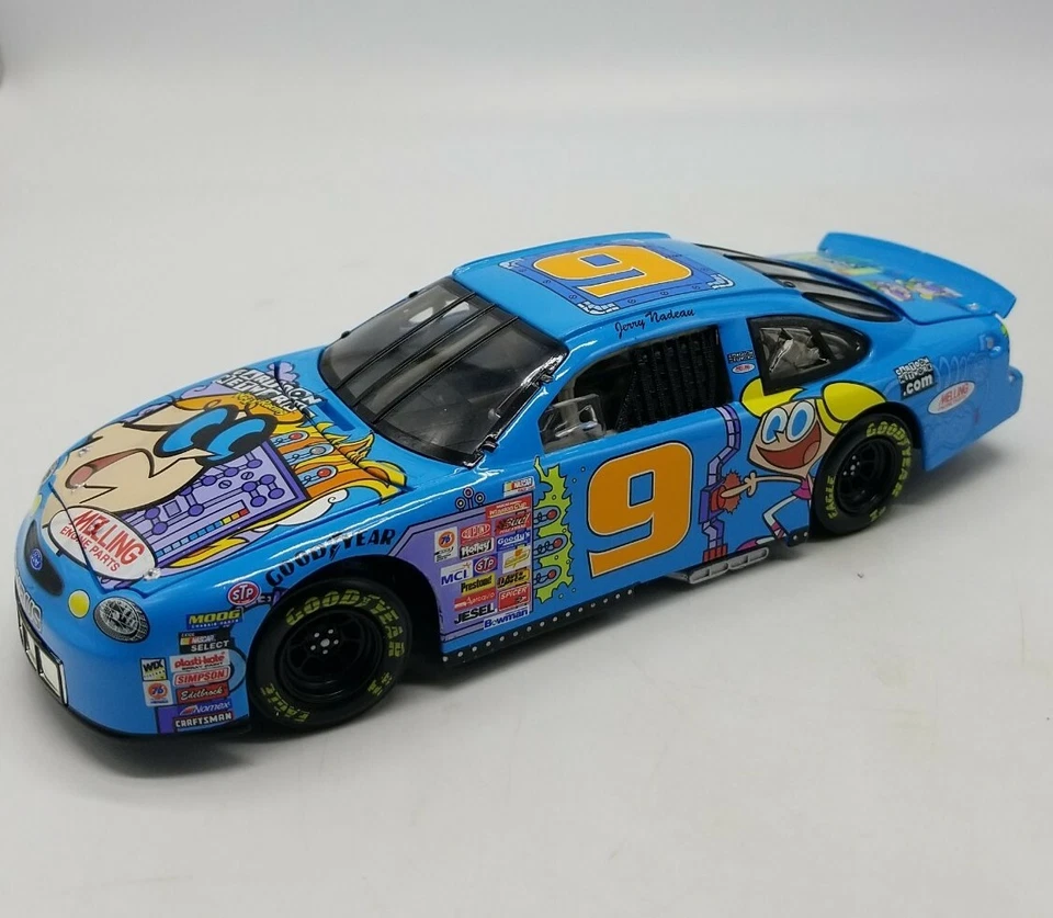 Action Wacky Racing JERRY NADEAU #9 Dexter's Lab NASCAR 1:24 Diecast 1999 en caja Foto 3 de 4