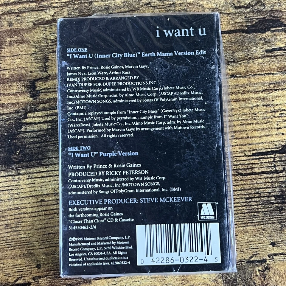 Rosie Gaines I Want U Cassette Single New Cardboard Sleeve - Image 3 of 4